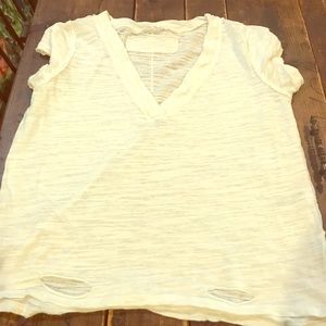 Free People White Tee